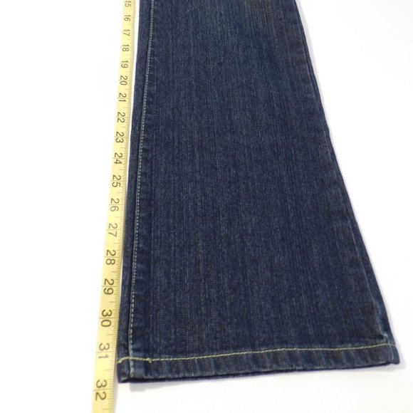 Nine West Women's Dark Wash Jeans Embroidered Pockets Mid Rise Bootcut Sz 10 NEW - Picture 10 of 11